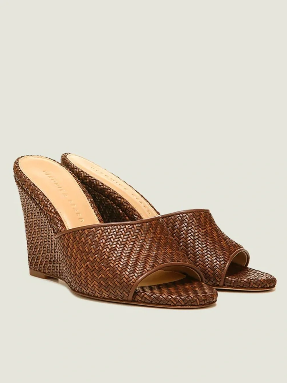 Veronica Beard Dali Raffia Wedge